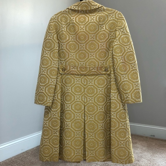 Vintage Rothmoor Coat Gold Full Length Button Down Fully Lined Winter Overcoat - Picture 5 of 17